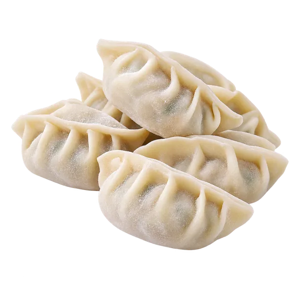 Dumpling sejuk beku dibungkus