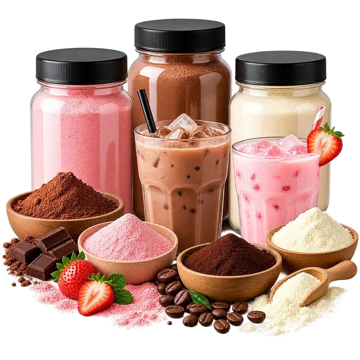 Serbuk minuman dalam botol